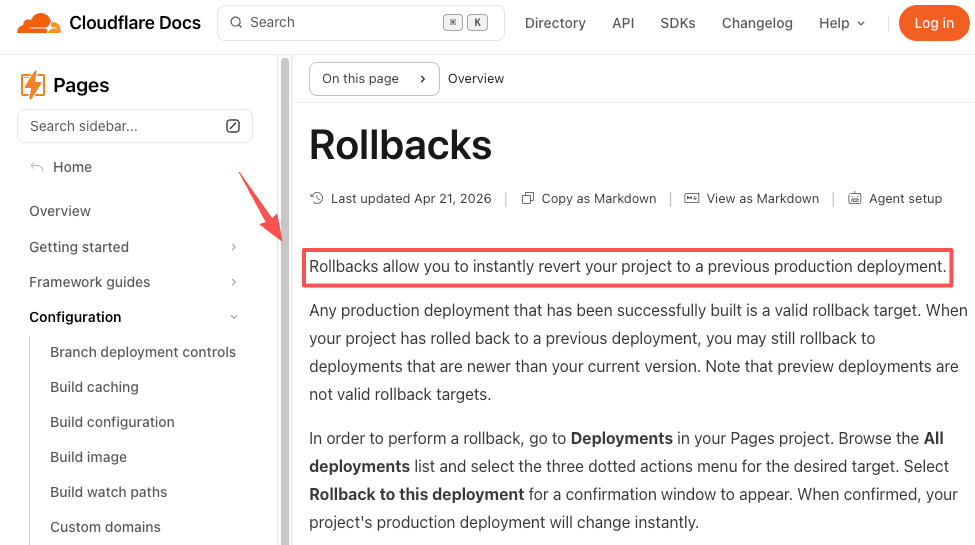 Scaling client projects with drag-and-drop deployment and rollback awareness