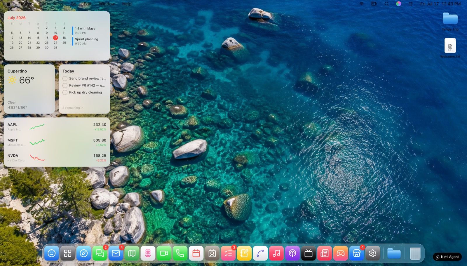 Kimi K3-Demo — Eine funktionierende macOS-Arbeitsoberfläche im Netz, von Moonshot