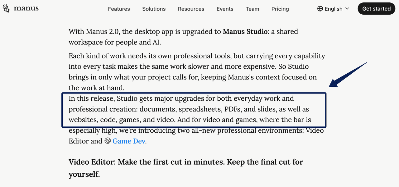 Discover how manus studio upgrades desktop workflows for documents, spreadsheets, video editing, and game development.