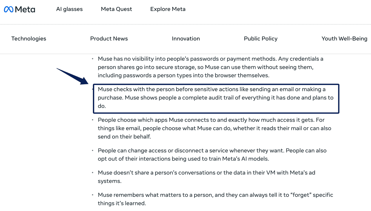 Review safety and privacy guidelines ensuring meta muse for mac protects your personal data and sensitive actions.