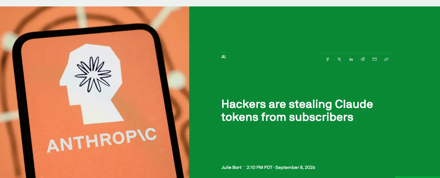 TechCrunch broke the story on 8 September 2026; Anthropic declined to comment on how subscribers are supposed to identify misuse of their own accounts