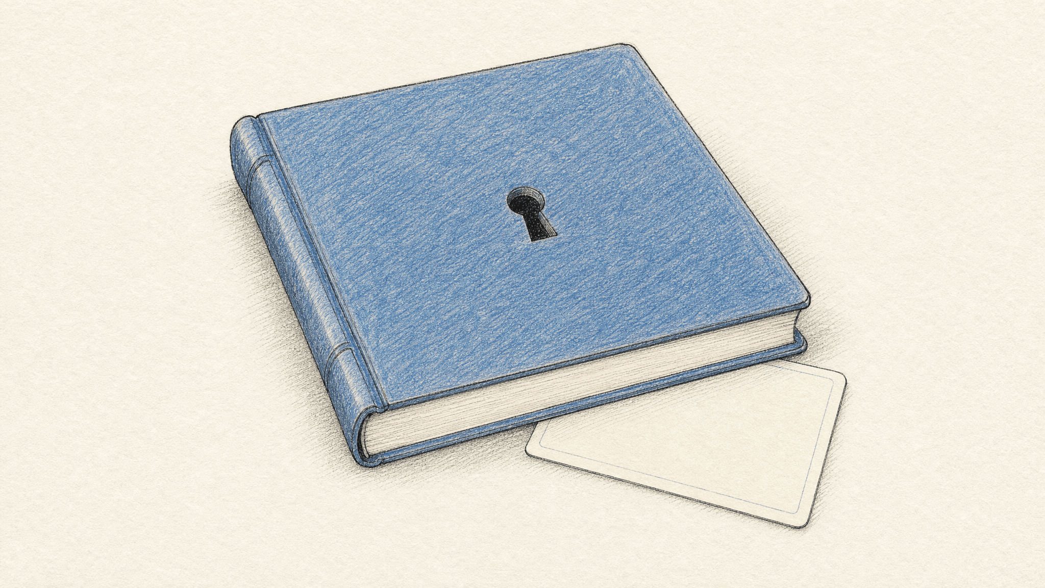A closed ledger suggests the difference between seeing a finished task and auditing the work behind it.